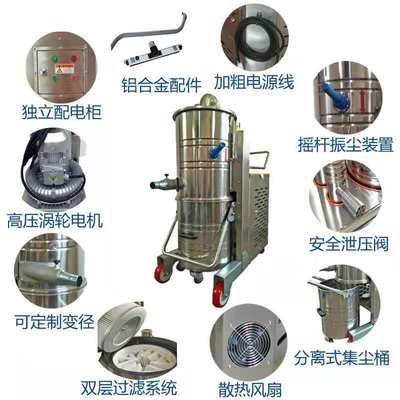 大型工業(yè)級(jí)吸塵器RL401 三相電重型工業(yè)吸塵器工廠